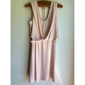 White House Black Market Womens Dress Sleeveless Open Back Knee Length‎ Pink 2